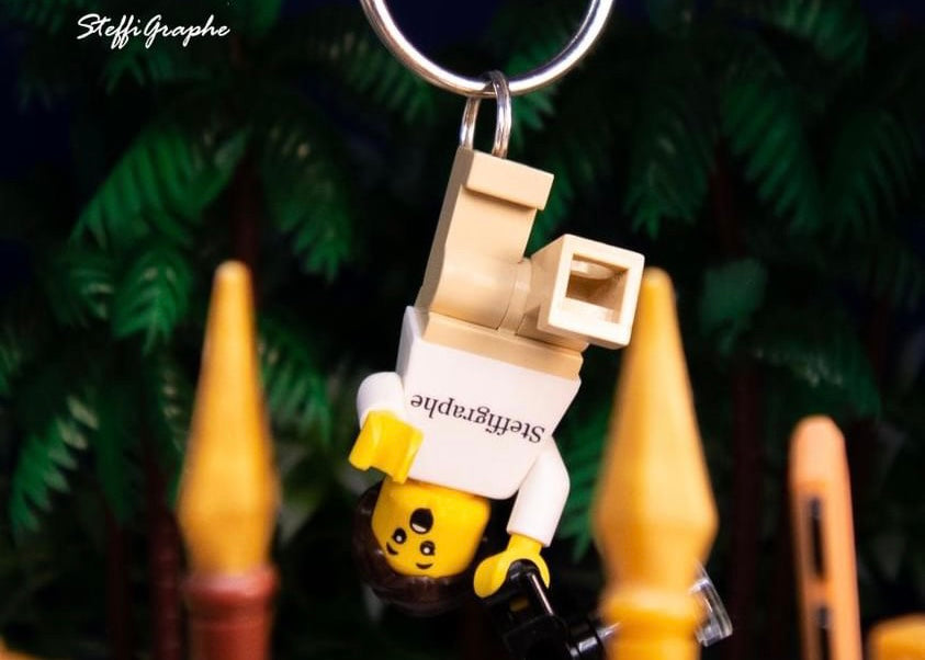 Custom keychain minifigure